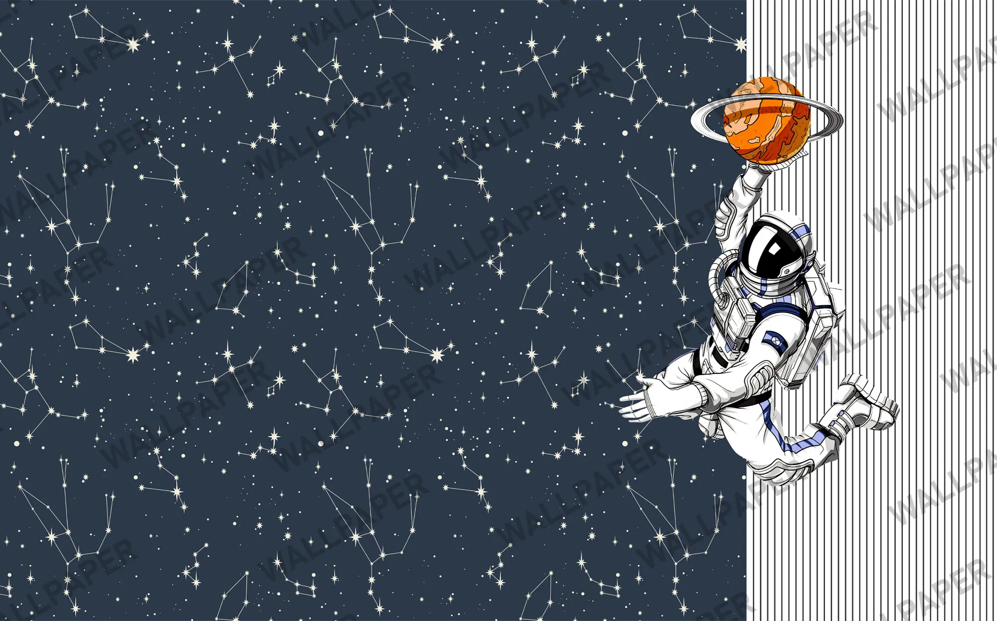 Infinite Universe – Stunning Galaxy Wallpaper for Kids | Art Vision Decor