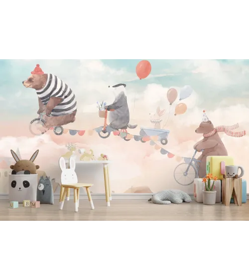 Forest Friends – Cute Woodland Animal Wallpaper for Kids | Art Vision Decor