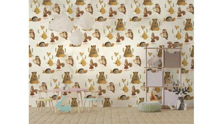 Enchanted Woodland Wallpaper - Whimsical Forest Animals