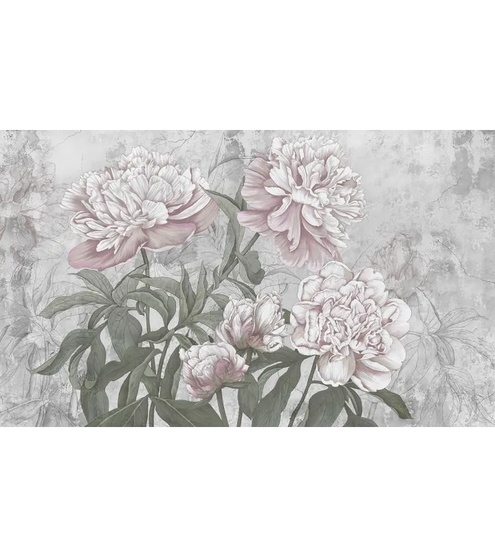 Peony Grace – Elegant Wallpaper with Bold Peony Flowers | ART VISION DECOR