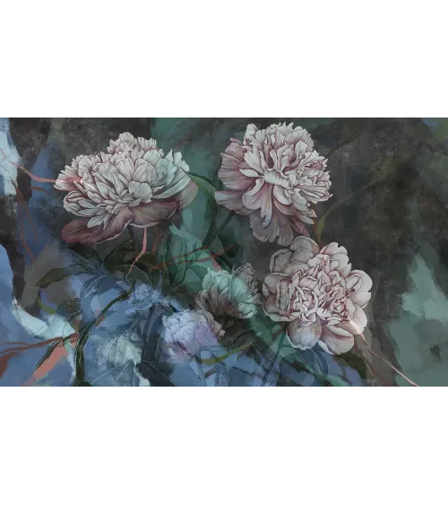Peony Grace – Elegant Wallpaper with Bold Peony Flowers | ART VISION DECOR