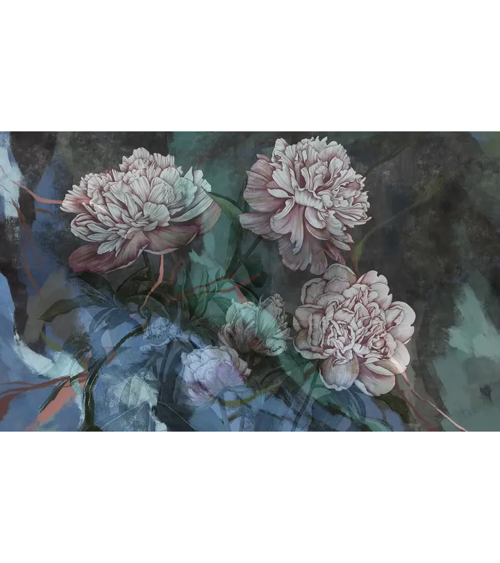 Peony Grace – Elegant Wallpaper with Bold Peony Flowers | ART VISION DECOR
