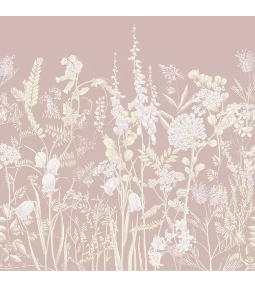 Wild Meadow 2 – Wallpaper with Botanical Illustrations of Wildflowers | ART VISION DECOR