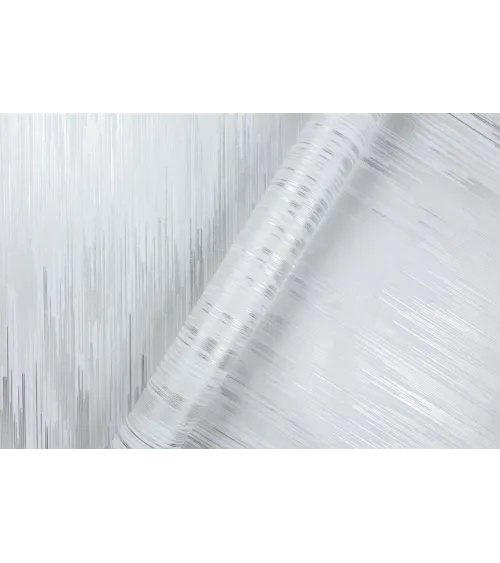 Vinyl Foam wallpaper on non-woven base Vinil RAIN DHS-1587-02 white gray