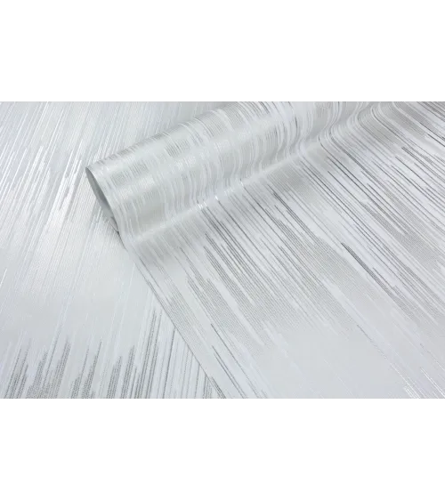 Vinyl Foam wallpaper on non-woven base Vinil RAIN DHS-1587-02 white gray