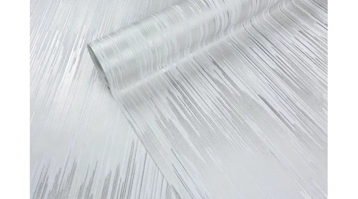 Vinyl Foam wallpaper on non-woven base Vinil RAIN DHS-1587-02 white gray