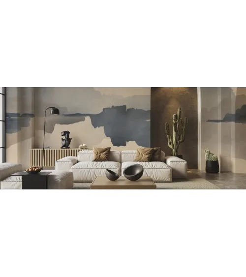 Monte Soprano Custom Seamless Wallpaper – Zen-Inspired Elegance for Serene Interiors