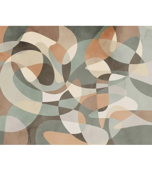 Midtone Motion Abstract Wallpaper – Seamless Custom Mural | Art Vision Decor
