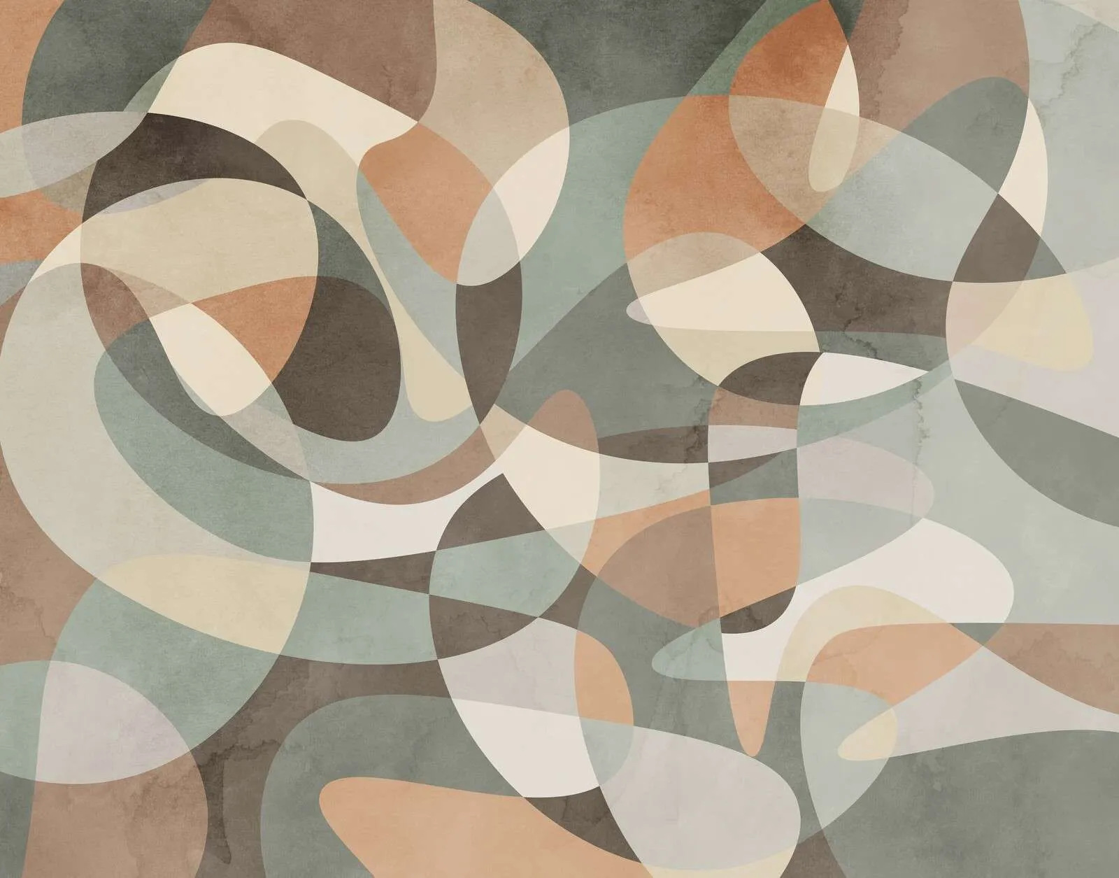 Midtone Motion Abstract Wallpaper – Seamless Custom Mural | Art Vision Decor
