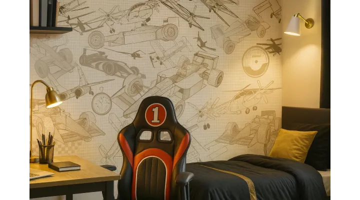 Speed & Flight Teen Wallpaper – Custom Seamless Wall Mural Canada