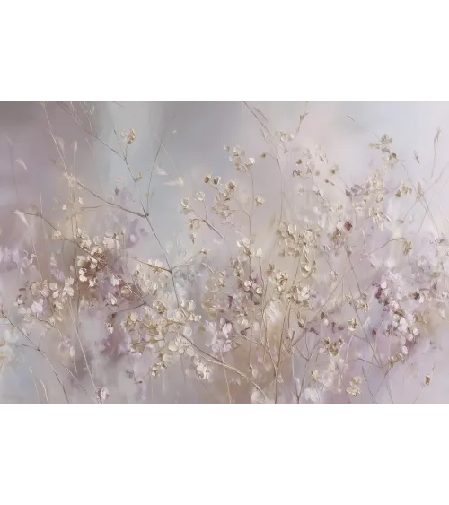 Lunaria – Pastel Dried Flower Wallpaper Mural | Art Vision Decor