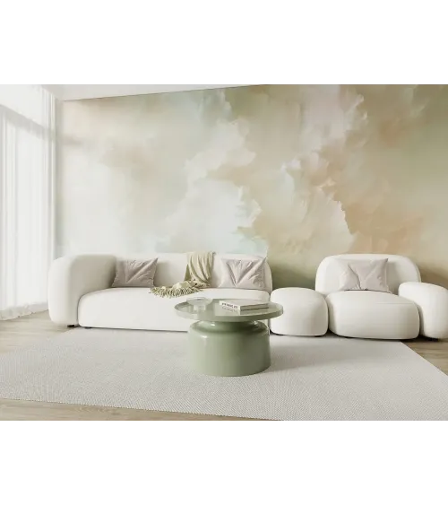 Silken Bloom – Elegant Seamless Wallpaper with Airy Floral Texture | Art Vision Decor