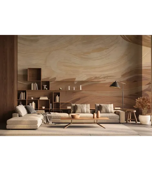 Santa Fe Seamless Wallpaper | Luxury Earth-Tone Wall Design by Art Vision Decor