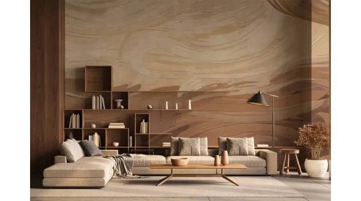 Santa Fe Seamless Wallpaper | Luxury Earth-Tone Wall Design by Art Vision Decor