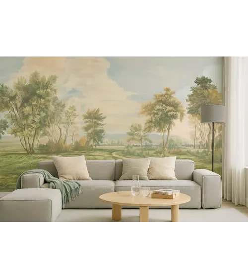 Forest Sounds Seamless Wallpaper | Luxury Earth-Tone Wall Design by Art Vision Decor