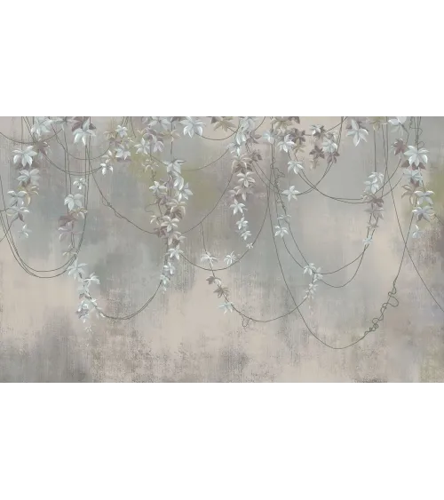 Vine Harmony — Nature-Inspired Wallpaper in Soft Shades | Art Vision Decor