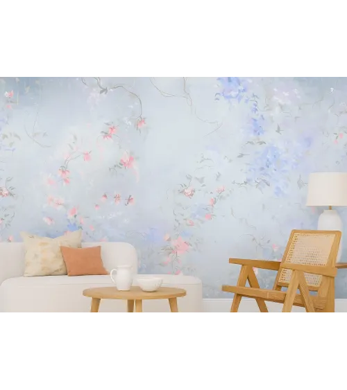 Pastel Petals – Elegant Floral Wallpaper in Soft Pastel Shades | Art Vision Decor