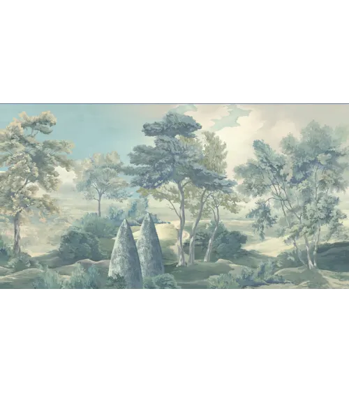 Verdant Estate – Panoramic Wallpaper Inspired by Classical Estate Gardens | ART VISION DECOR
