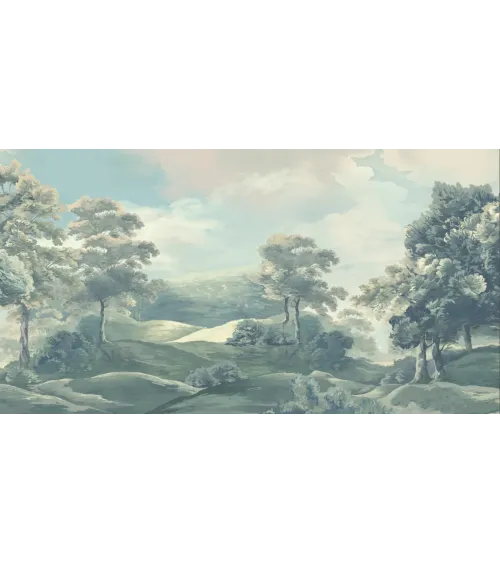 Mist Valley Daydream Seamless Wallpaper | Luxury Earth-Tone Wall Design by Art Vision Decor