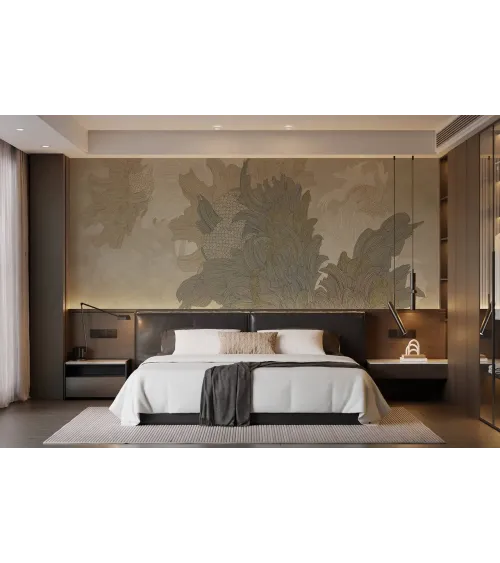 Luxury Wallpaper in Richmond Hill – Marsala Artistic Custom Mural