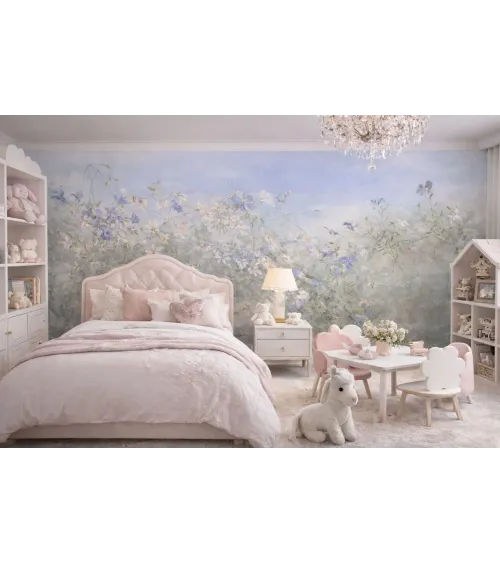 Elaris Custom Floral Wallpaper | Luxury Seamless Wall Mural  | Art Vision Decor