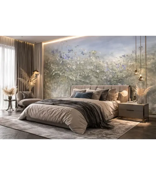 Elaris Custom Floral Wallpaper | Luxury Seamless Wall Mural  | Art Vision Decor