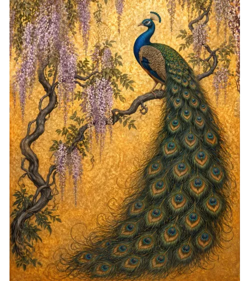 Peacock Wallpaper Mural | Luxury Indian Inspired Wall Mural | Maharanis Paradise
