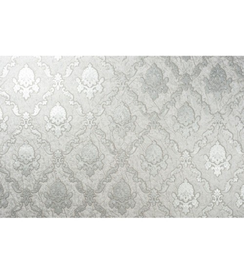 Vinyl Foam wallpaper on non-woven base Vinil Klein  DHS-1413/4 Light Silver 10,05 x 1,06 m