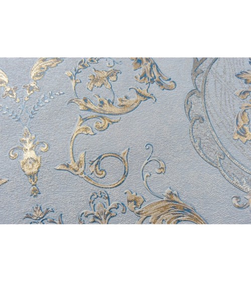 Vinyl Foam wallpaper on non-woven base Vinil Malena DHV-1484/3 Light-Jeans 10,05 x 1,06 m