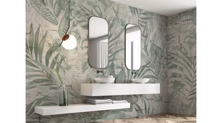 Wall Mural "Tropic on concrete" buy with delivery