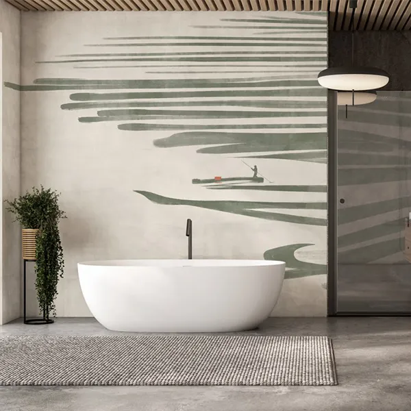 Sanano Seamless Wallpaper – Zen-Inspired Elegance for Serene Interiors