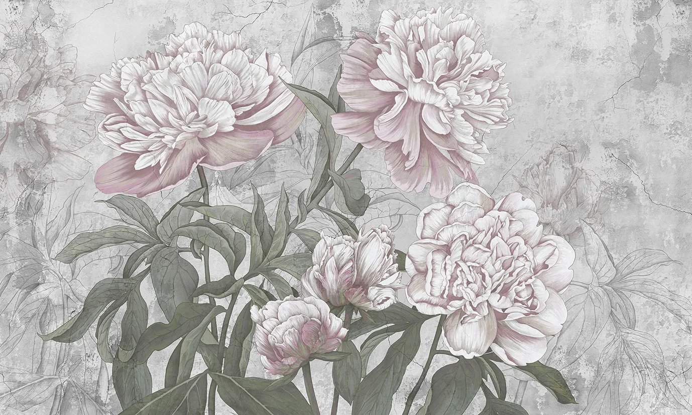 Peony Grace – Elegant Wallpaper with Bold Peony Flowers | ART VISION DECOR