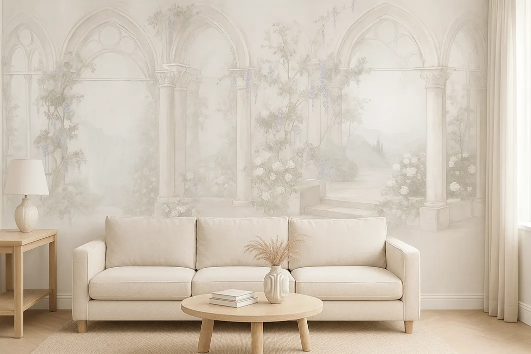 Seraphic Vista Mural - Timeless Elegance for Your Walls