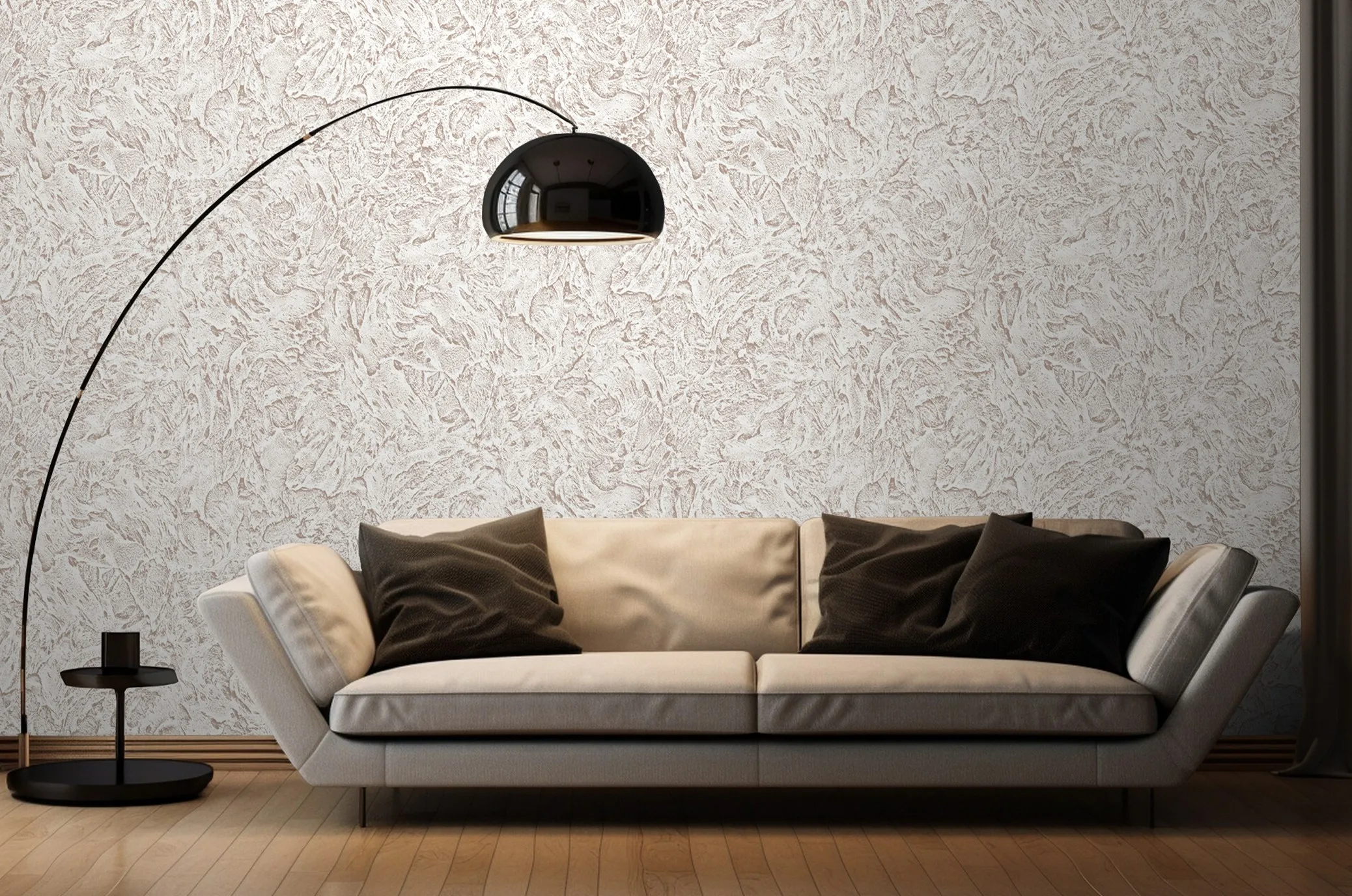 Vinyl Foam wallpaper on non-woven base Vinil ESFERO DHS-1596-03 Brown
