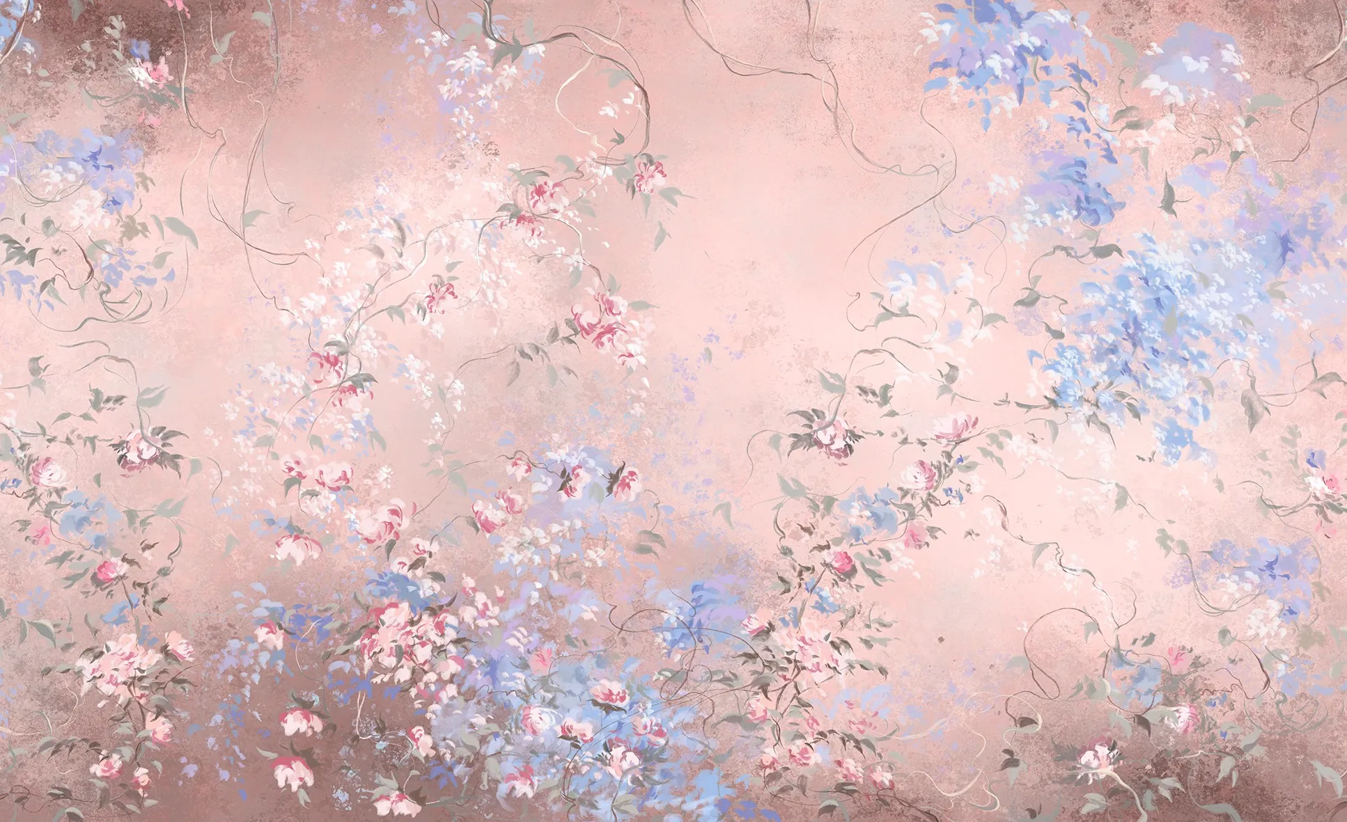 Pastel Petals – Elegant Floral Wallpaper in Soft Pastel Shades | Art Vision Decor