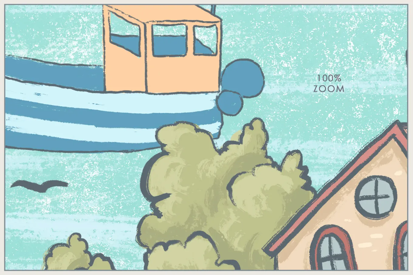 Sailing Town – Kids Wallpaper with Seaside Landscape and Sailboats | Art Vision Decor