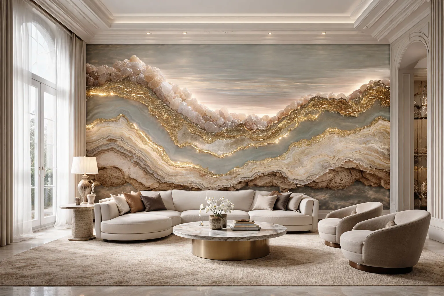 Trieste Luxury Wallpaper Mural in Richmond Hill | Custom Wall Art Canada