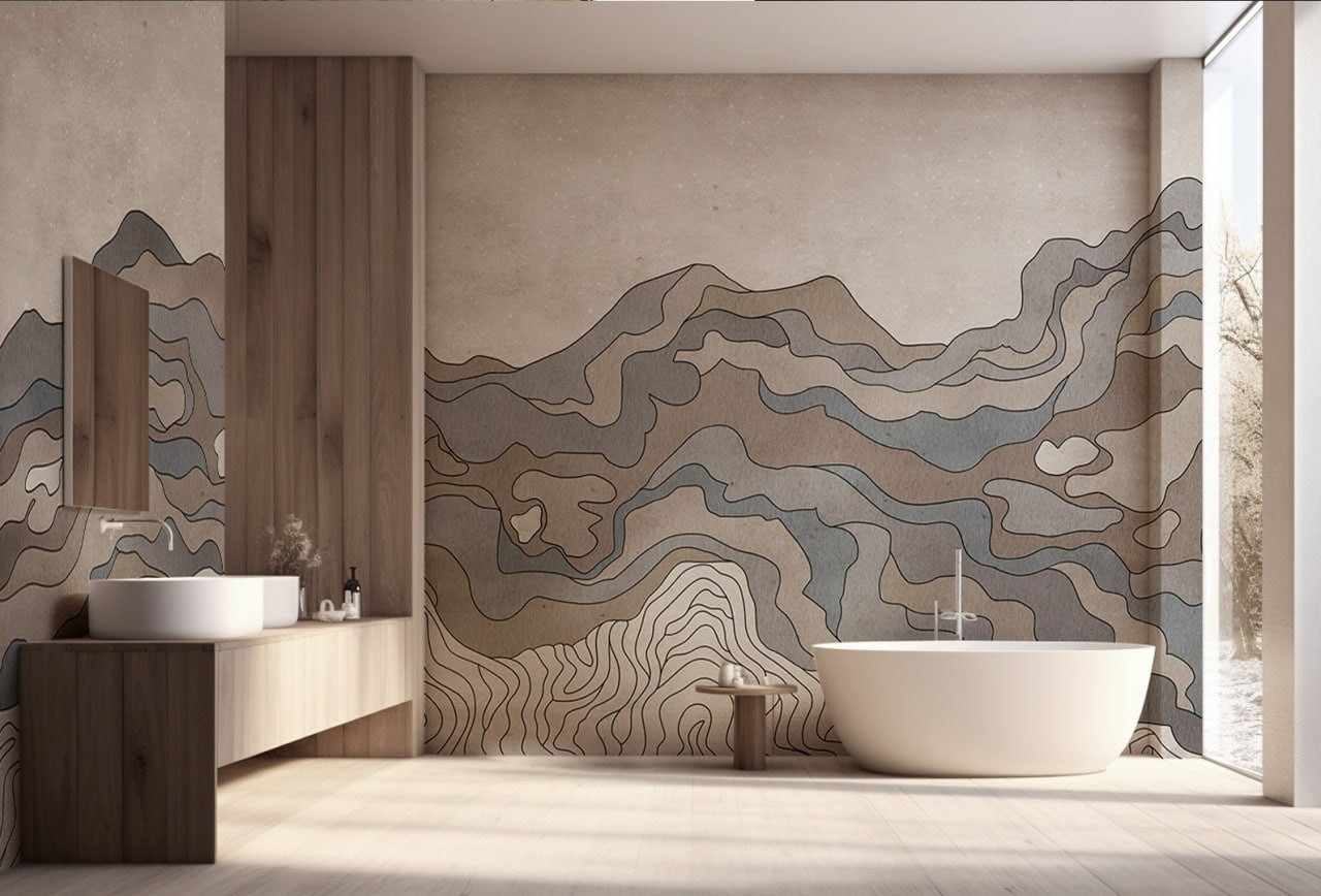 Riflessione Wallpaper Collection: Tranquil Designs for Your Home
