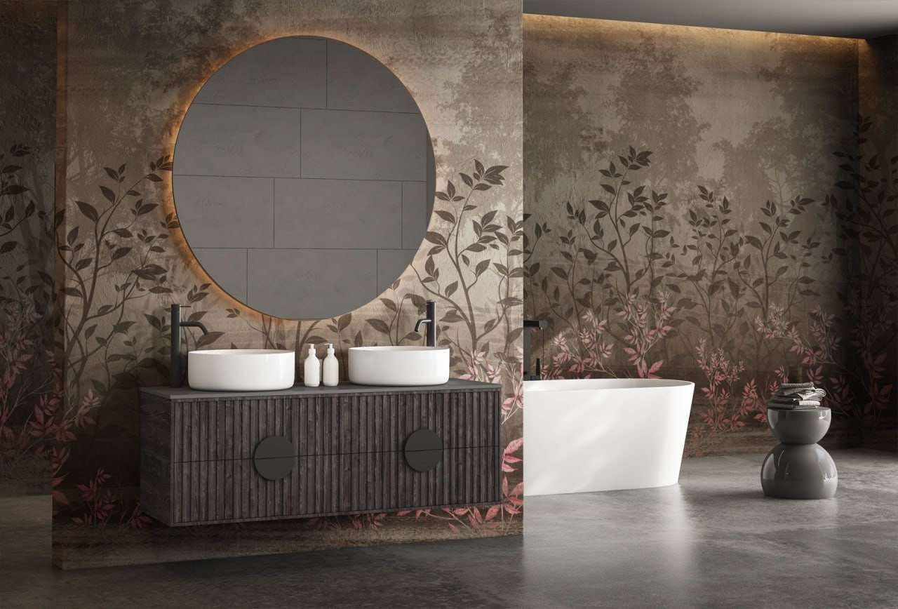 Veneto - Elegant Botanical Wallpaper for a Serene Interior | Art Vision Decor