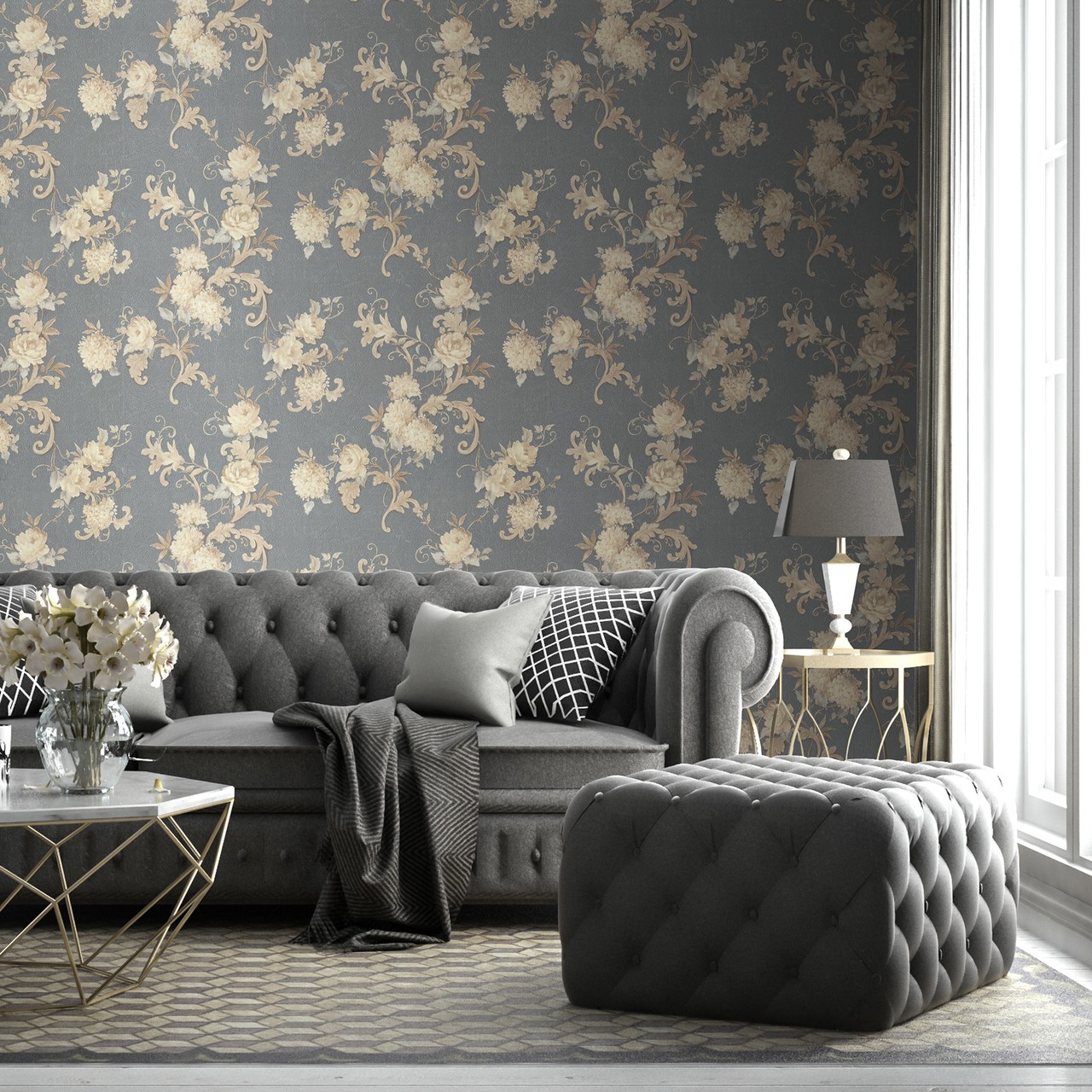 Hot Embossed wallpaper on Non-Woven Base Vinil Agava SHT 1-1405 Light Pink 10,05 x 1,06 m