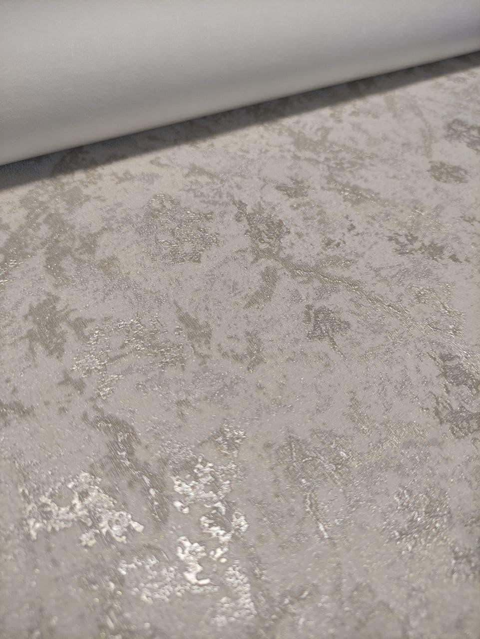 Hot Embossed wallpaper on Non-Woven Base Vinil Sofi SHT8-1210 Silver-Olive 10,05 x 1,06 m