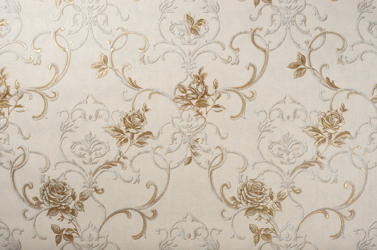 Vinyl Foam wallpaper on non-woven base Vinil Donna  DHS-1460/1 Golden Sand 10,05 x 1,06 m
