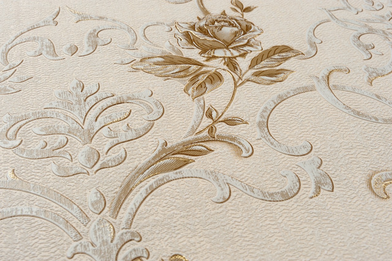 Vinyl Foam wallpaper on non-woven base Vinil Donna  DHS-1460/1 Golden Sand 10,05 x 1,06 m