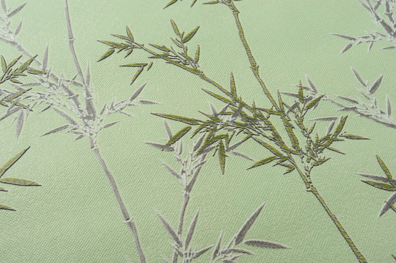 Vinyl Foam wallpaper on non-woven base Vinil Pandas DHN-1426/2 Light Green 10,05 x 1,06 m
