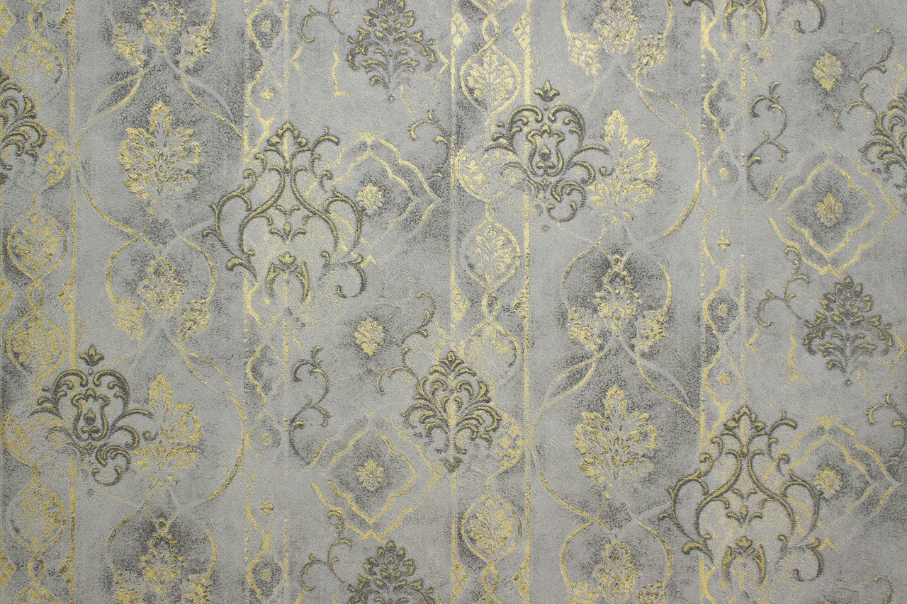 Hot Embossed wallpaper on Non-Woven Base Vinil Altair SHT 5-1470 Gray Gold 10,05 x 1,06 m