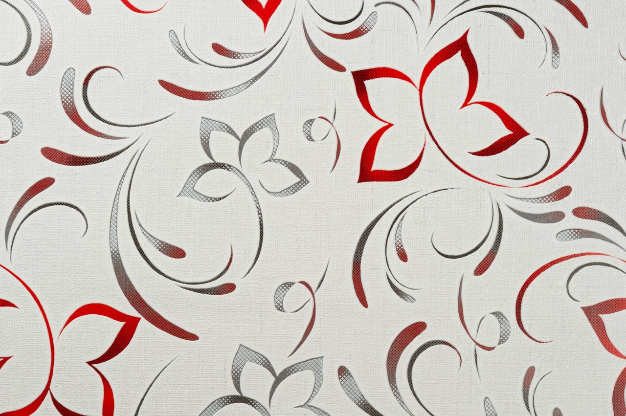 Vinyl Foam wallpaper on paper backing Vinil Delight WKV 2-1226 Gray-Red 10,05 x 0,53 m