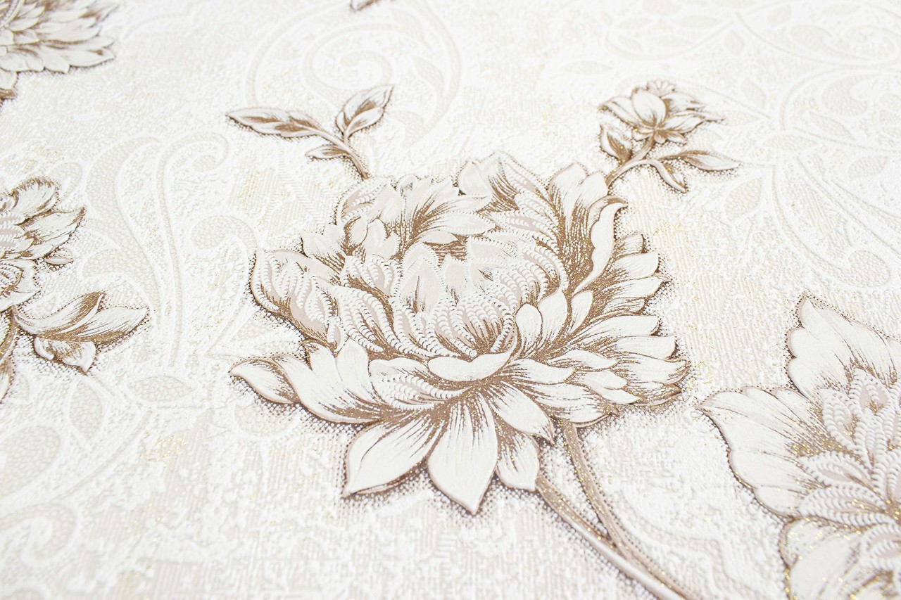 Vinyl Foam wallpaper on non-woven base Vinil Elegy DHV-1483/1 Beige 10,05 x 1,06 m