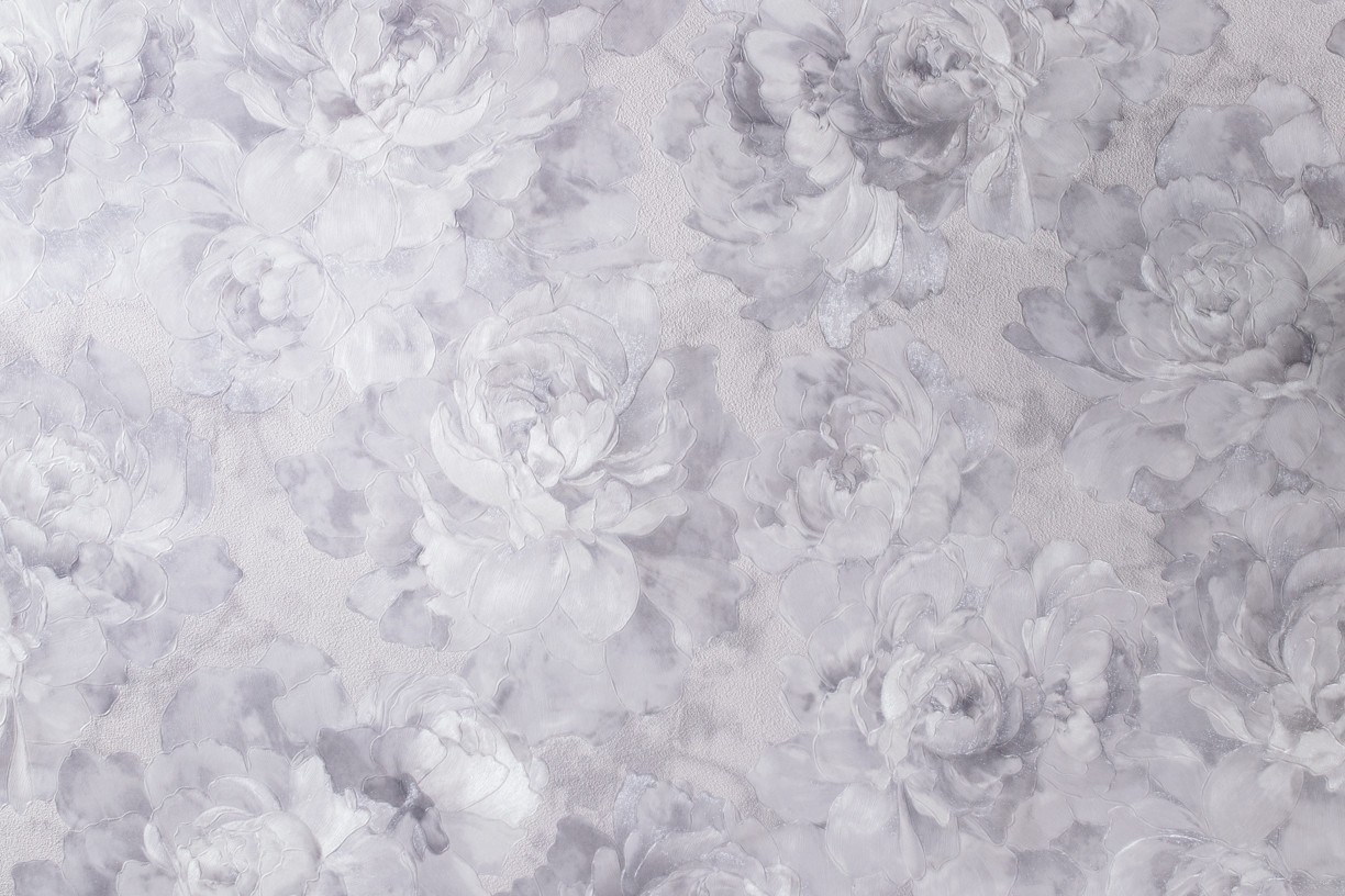 Hot Embossed wallpaper on Non-Woven Base Vinil Norwood VIP 3-1240 Blue-Gray 10,05 x 1,06 m