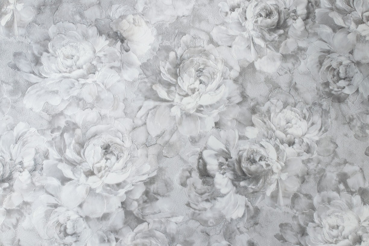 Hot Embossed wallpaper on Non-Woven Base Vinil Norwood VIP 4-1240 Gray 10,05 x 1,06 m