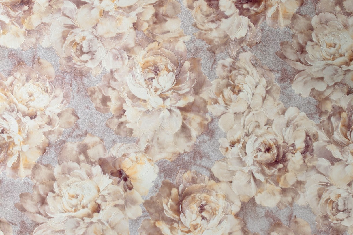 Hot Embossed wallpaper on Non-Woven Base Vinil Norwood VIP 5-1240 Gray-Brown 10,05 x 1,06 m